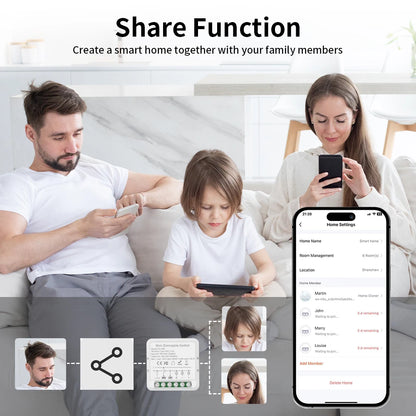 TNCE Tuya wifi Dimmer ZigBee Module Supports 2 Way Control LED Lights Dimmable Switch Work with smart life app Alexa Google Home