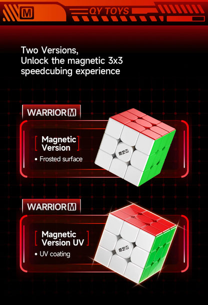 QiYi Warrior Magic Cube 3x3 Magnetic UV Educational Puzzle Magic Cube Toys For Children Kids Gift Toy Cubo Magico