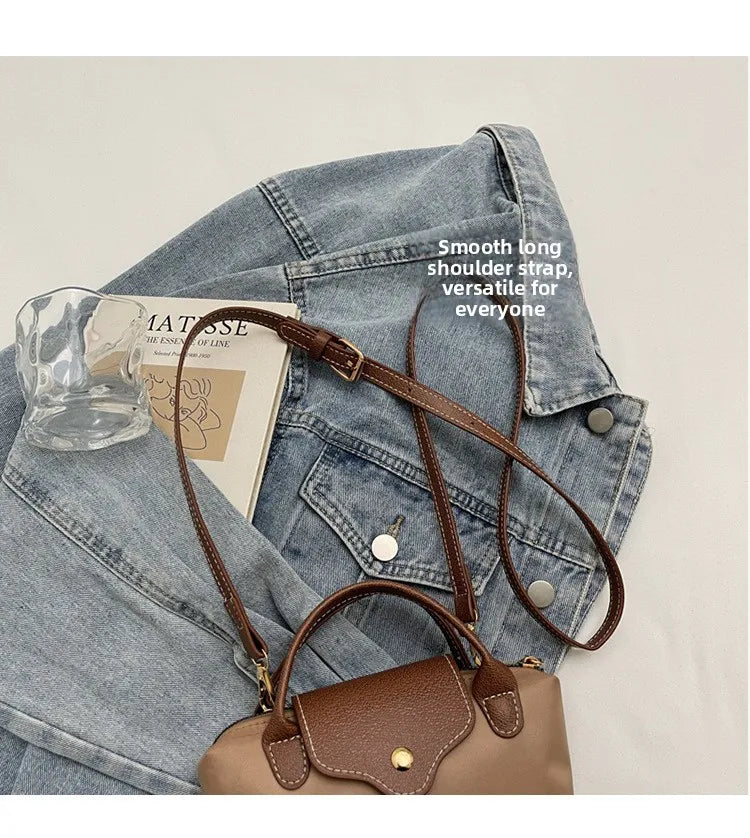 Retro Casual Fashion Ladies Shoulder Bag Stylish Trendy Crossbody Bag Quality Small Square Bag Urban Minimalist Style Polyest...