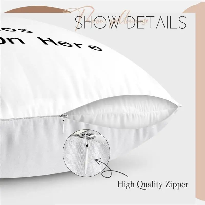 Custom Cushion Cover With Pictures Logo DIY Customized Throw Pillow Case Home Decorative Wedding Pets Baby Print Pillowcase