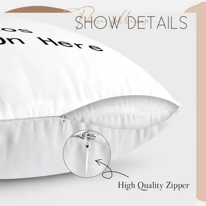 Custom Cushion Cover With Pictures Logo DIY Customized Throw Pillow Case Home Decorative Wedding Pets Baby Print Pillowcase