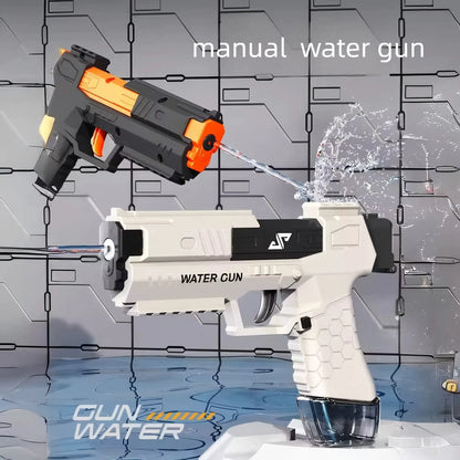 Water Battle Water Gun Manual Burst Watergun Funny Water Pistol Toy Summer Outdoor Beach Pool Toys Boys Gifts Squirt Gun