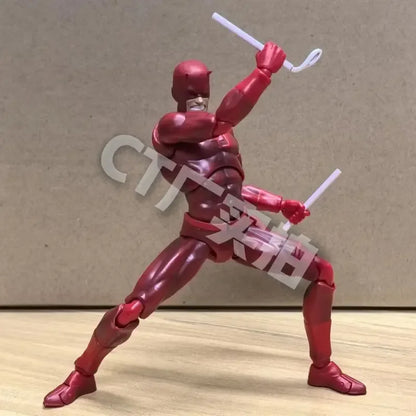 Genuine CT Toys Daredevil Figure Mafex 223 Black And Red Version Shf Action Figure Figurine Statue Movable Model Gifts Toys