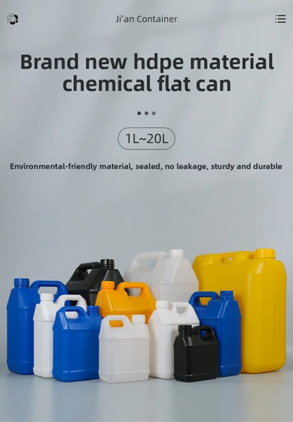1/2/3/4/5/6/10L Plastic Airtight Bottle with Lid Food Grade HDPE Bucket Sealed Large-Capacity Oil Jerrican Gel Shampoo