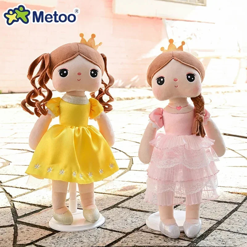 Original 38cm Metoo Angela Dolls Pink Sweet Fairy Tale Princess Cute Toy Beautiful Skirt Dolls Birthday Holiday Gifts For Kids
