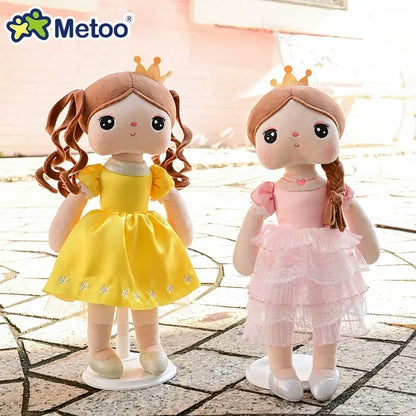 Original 38cm Metoo Angela Dolls Pink Sweet Fairy Tale Princess Cute Toy Beautiful Skirt Dolls Birthday Holiday Gifts For Kids