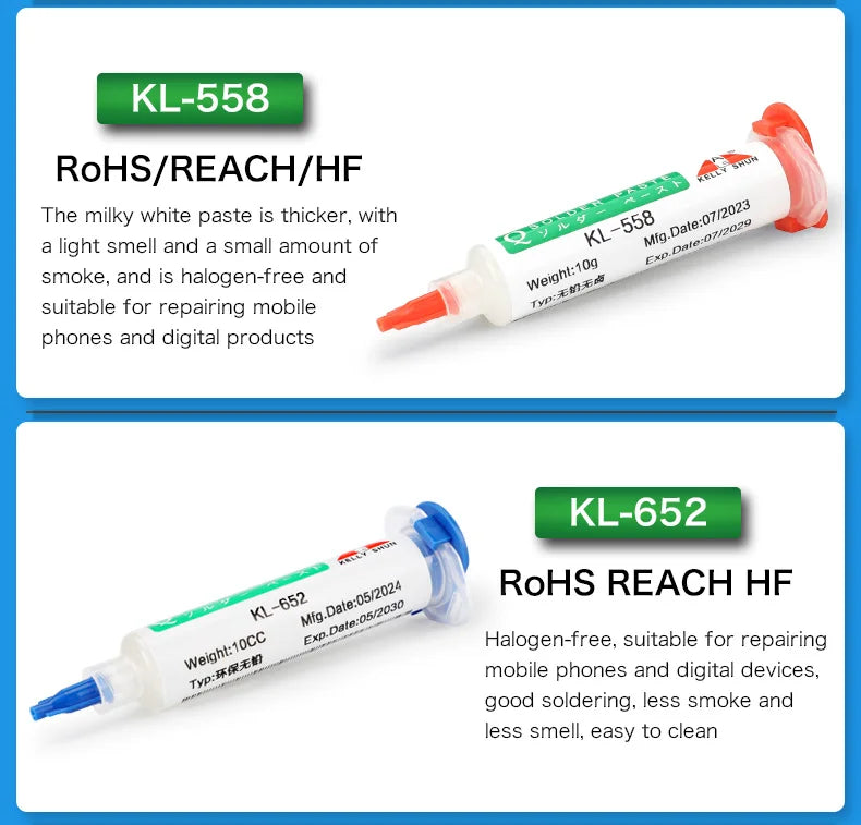 KELLYSHUN Soldering Flux for Welding SMD Desoldering Tin Soldering Paste, BGA Flux, No-Clean Soldering Oil