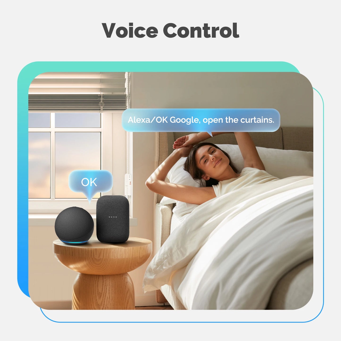 MOES Tuya WiFi Smart Shade Roller Blinds Motor Driver Electric Curtains Automation Pull Cord Chain String With Alexa Google Home
