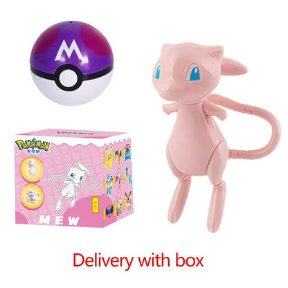 Pokemon Figure Pokeball Poke Ball Venusaur Charizard Gyarados Pikachu Mewtwo Gengar Blastoise Mew Eevee Box Elf for Kid Toy Gift
