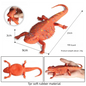 Oenux Simulated Insect Mouse Lizard Sea Animal Models Realistic Dolls Soft Rubber TPR Material Collectibles Halloween Prank Toys