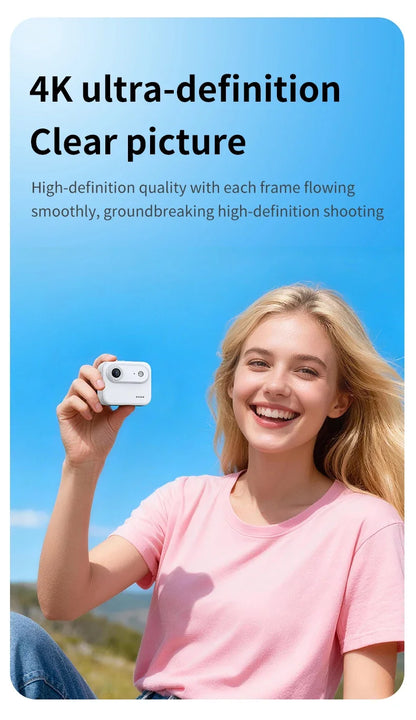Y360 Action Camera With Flip Screen 4K Ultra HD Recording VLOG-Ready Image Stabilization Wide-Angle Lens Cycling Camera
