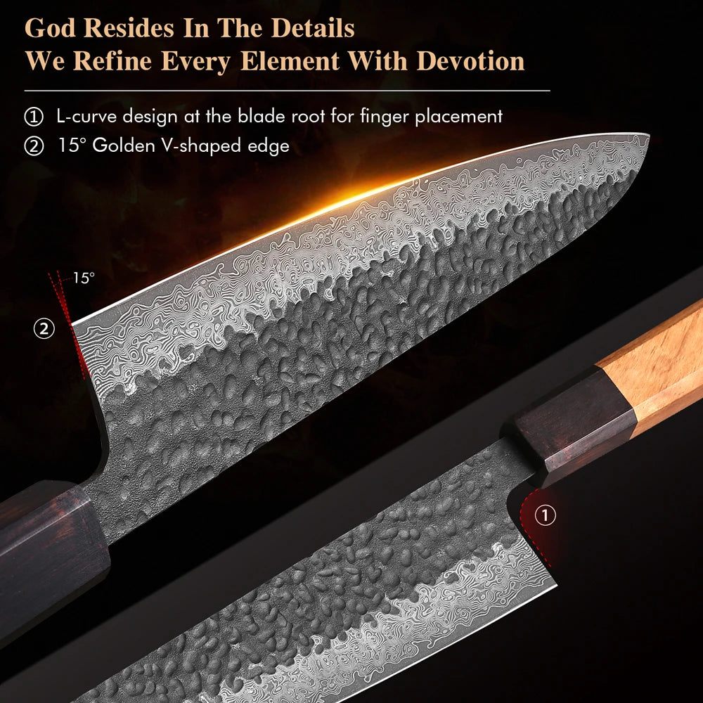8.2" Japanese Handmade Chef Knife 67 Layer Damascus Steel Professional Kitchen Knives Sharp Slicer Vegetable Cooking Cleaver