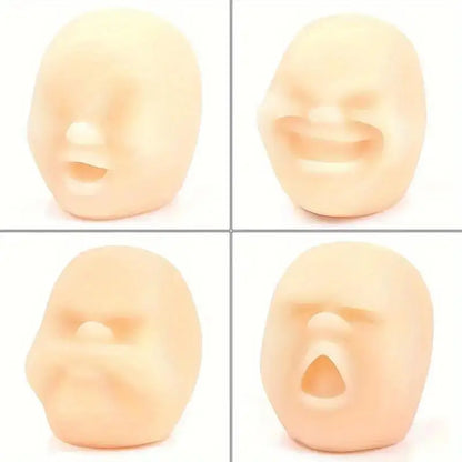 1 Pc Fun Simulated Human Face Emotion Ball, Fidget Toy Decompression Squeeze Ball Stress Toy for Kids and Adults