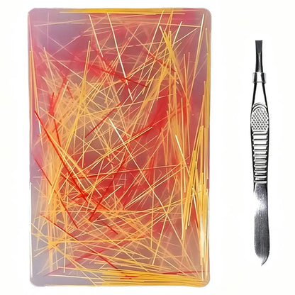 Skin Picking Fidget Toy Silicone Picky Pad Tweezer ADHD Autism Stress Relief Hair Pulling Trichotillomania Peeling Strip