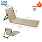 Beach Chair Camping Chairs Fishing Backrest Chairs Garden Park Single Lazy Chair Portable Folding Beach Lounger Outdoor Gears