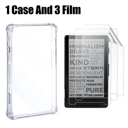 Anti-Falling Case And Anti-fingerprint Cover Film For XTEINK X4 Accessories Protective Case+HD Screen Protector For XTEINK X4