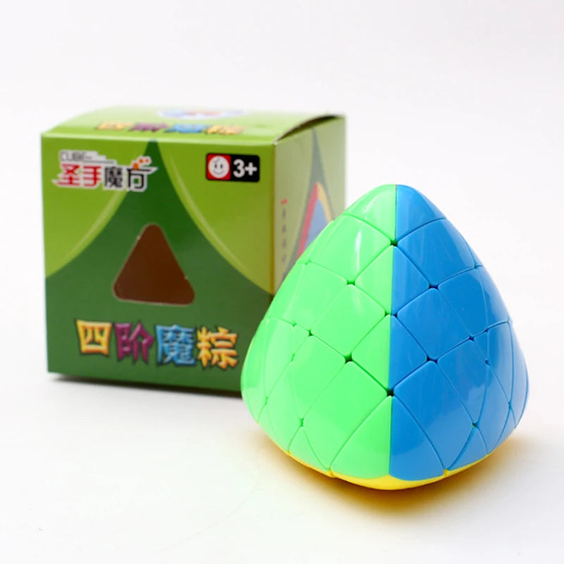Fast Turning Cube Puzzle For Kids Speedcube IQ Test Brain Teaser Games Children Montessori Educational Toys Zauberwürfel