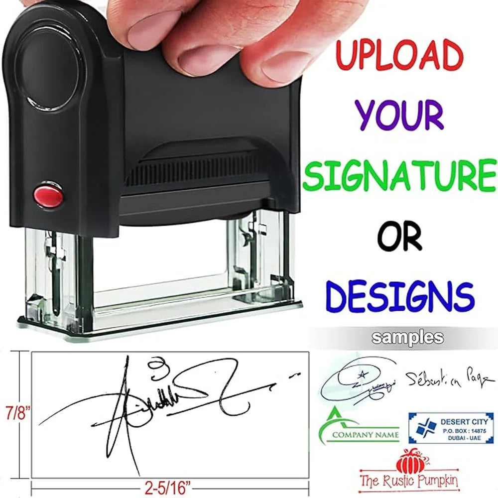 Custom Self-Inking Stamp DIY Rubber Stamp Kit Custom LOGO Personalized Self Inking Business Address Name Number Letter Printing