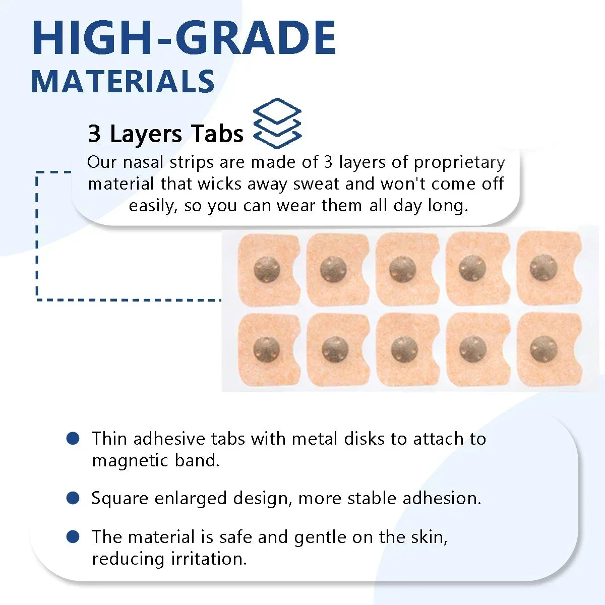 2026Anti-Snoring Nasal Strips Kit Magnetic Nose Strips for Nasal Breathing Dilators Sports Air Improvement And Better Sleeping