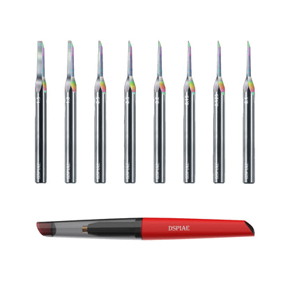 DSPIAE PT-TH Push Knife Handle YPB-0.1mm~1.5mm Drill Bits Model Engraving Tool for Assembly Model Building Tools DIY Accessories
