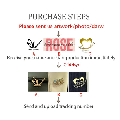 Personalized Custom Company Logo Paiting Image Brooch Laple Pins Fashion Stainless Steel Customization Collar Pin Badges Gifts