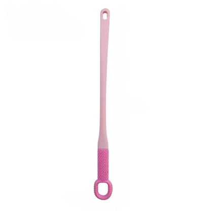 1pc Comfort Silicone Brush Long Handle Hand Brush Long Haired Toe Seam Soft Rubber Toe Gap Brush Daily Shower Foot Care Tools