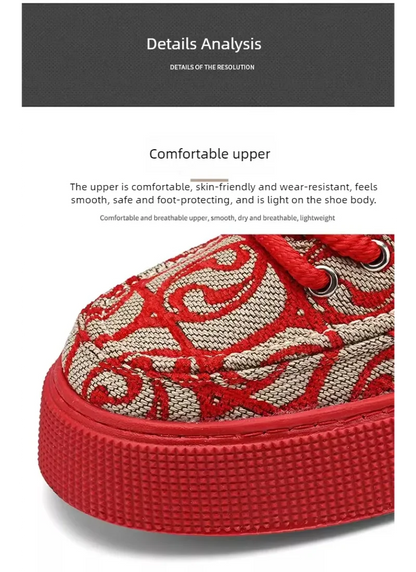 Summer breathable canvas men's shoes versatile mesh thick sole casual board shoes flat bottom comfortable outdoor walking shoes