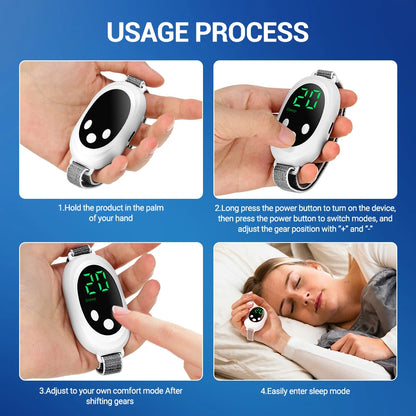 EMS Sleep Aid Device Microcurrent Sleep Aid Machine Sleep Instrument for Insomnia Stress Anxiety Relief Palm Pulse Massager
