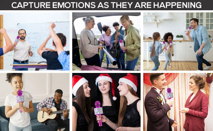Bluetooth Karaoke Microphone Wireless Karaoke Mic for Adults Kids Singing - Perfect Toys for Girls Birthday Gifts