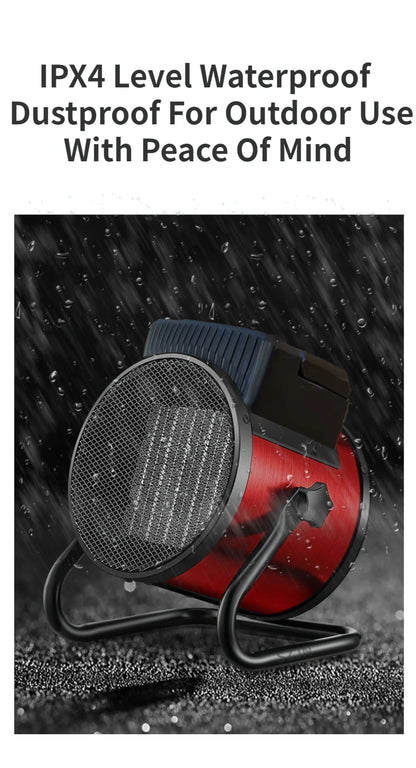 Industrial Portable Electric Heater Blower Natural Hot wind Adjustable Ceramic Heating Stove Radiator Thermal Air Warmer