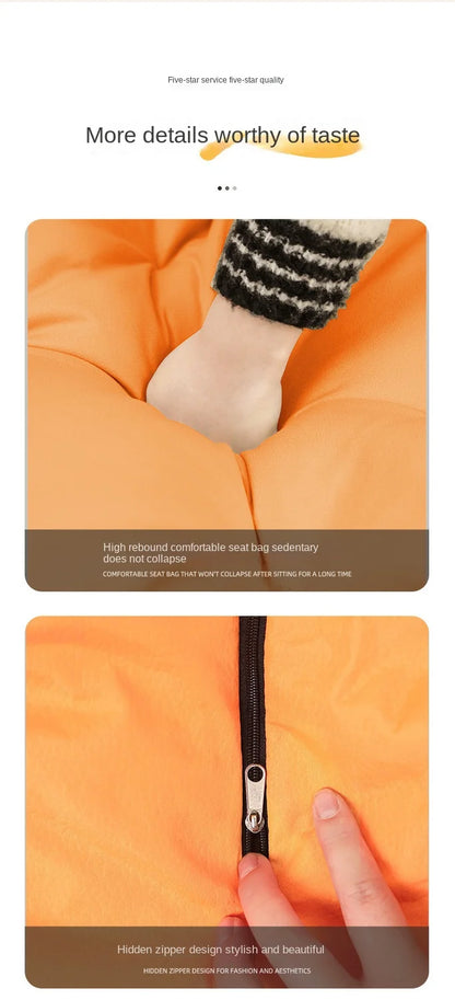Modern Lazy Sofa Single Sofa Chair Convertible Leisure Bed Small House Living Room Balcony Comfortable Couch Seat Adult Chair