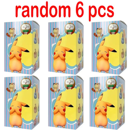1-9pcs Anime Pokémon Eevee Figure Blind Box Toy Multi Form Series PVC Model Desktop Decoration Birthday Halloween Christmas Gift