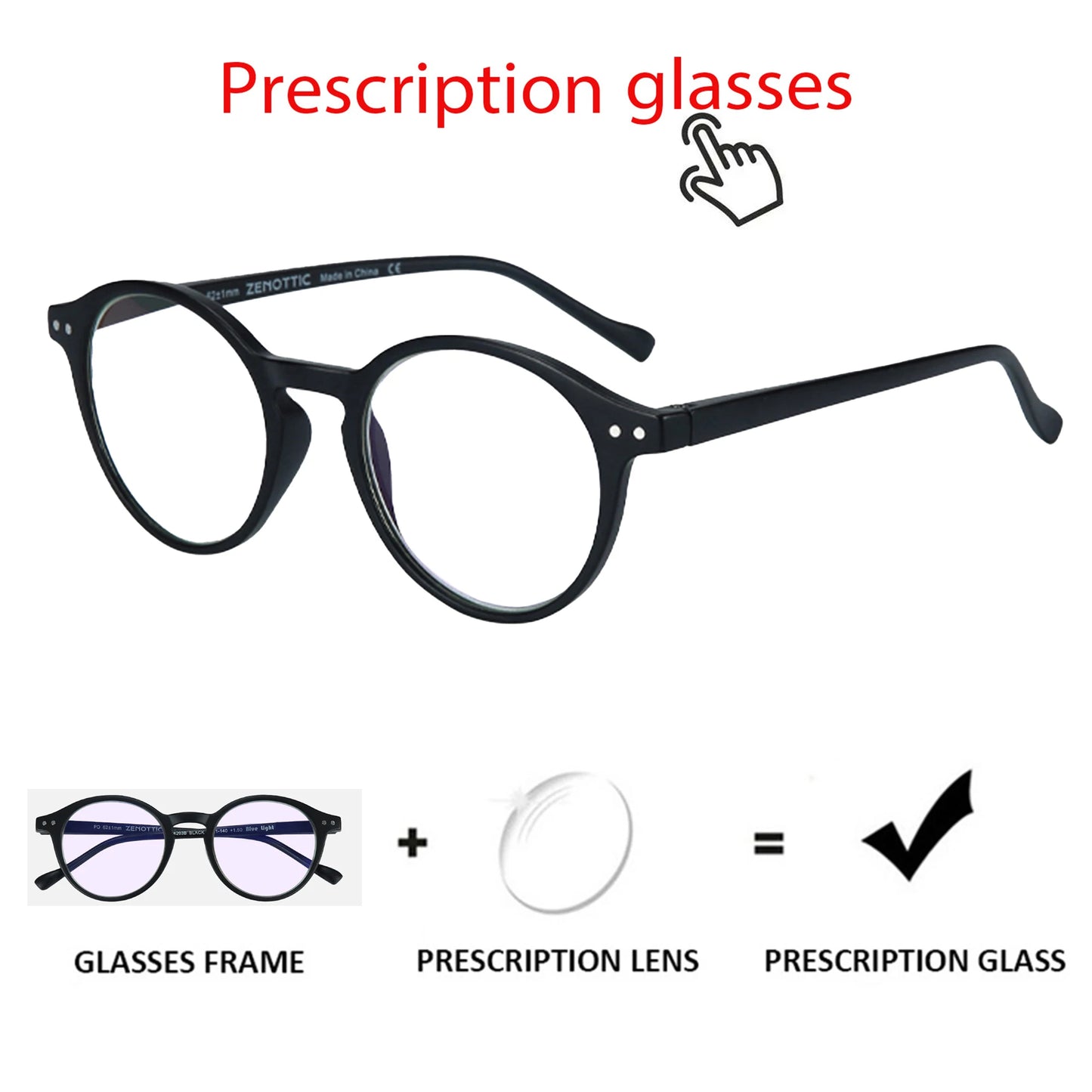 ZENOTTIC 2026 Retro Reading Glasses Anti Blue Light Blocking Readers Fashion Lightweight Eyeglasses Women Men Diopter 0 to 4.0