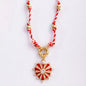Boho Style Nature Cotton Cord Long Knotting Beaded Jewelry,Colorful Braided Rope Sweater Amulet Party Summer Beach Gift Supplies