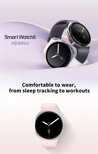 Smart Watch GPS Track Smart Watches For Men Women Sport Heart Rate Bluetooth Call NFC IP68 Waterproof Compass Smartwatch 8 Mini