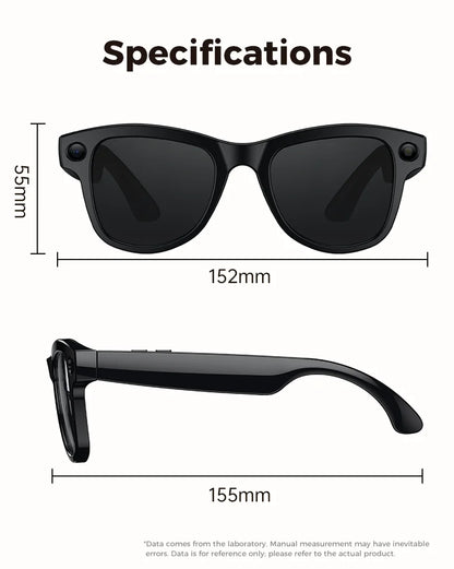 2026 Smart AI Glasses 4K HD Camera M02 Ultra ChatGPT 3600mAh Charging Case Power Bank 32GB Translation Music Video Sunglasses