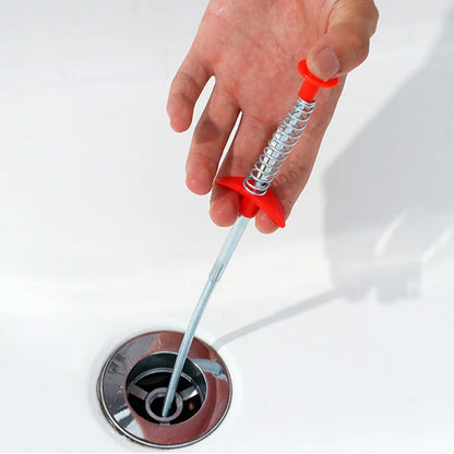 160/60cm Sewer Dredge Pipe Four-claw Hook Sewer Dredging Anti-blocking Tool Telescopic Flexible Claw Reusable Cleaner