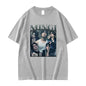 Kpop Ateez Mingi 2026 Graphic T Shirt Men's Hip Hop Korean O-Neck Short Sleeve T-shirts Glothing Fashion Vintage Cotton T-shirt