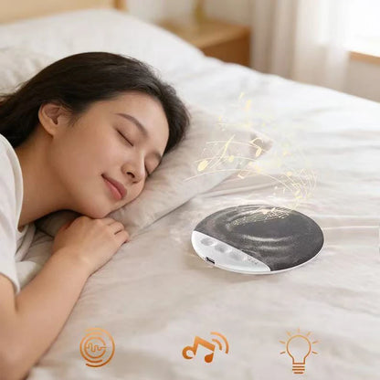 New Upgraded Wireless Under Pillow Speaker Decor Bluetooth Sleep Sound Machine with White Noise 30/60/90 Min Timer for Adult Kid