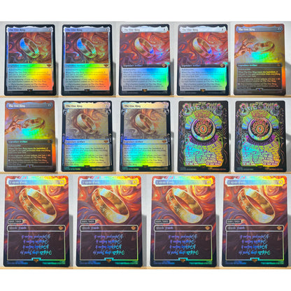 LTR FOIL3-01 Tcg proxy magic cards The One Ring Dawn of a New Age Shadow of the Enemy Hew the Entwood gather