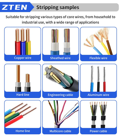 Manual Wire Stripping Machine 1-70mm² Portable Electric Drill Powered Hand Crank Wire Stripper Scrap Copper Cable Peeler Tool