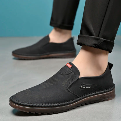 Men's Comfortable Loafers Summer Business Slip-On Casual Shoes Breathable Anti-Slip Wear-Resistant Outdoor Men's Shoes-2200
