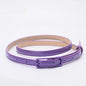 Children Candy Color Belts 1.2cm Super-thin PU Waistbands Simple Solid Color Casual Belts Girl Apparel Accessories