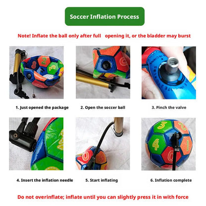 Size 2 Kids Mini Soccer Ball Machine Stitched Toddler Training Football Soft Lightweight Small Soccer Ball for Toddlers Youth