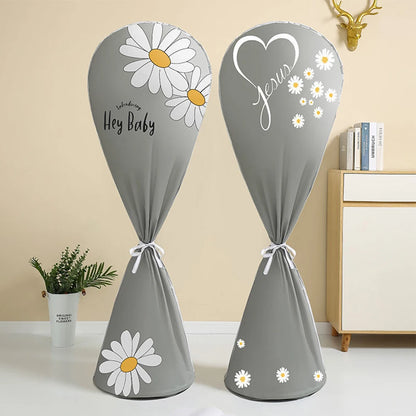 1pc All-inclusive Waterproof Fan Dust Cover Household Floor Fan Cover Washable Pedestal Fan Standing Fans Protective Cover