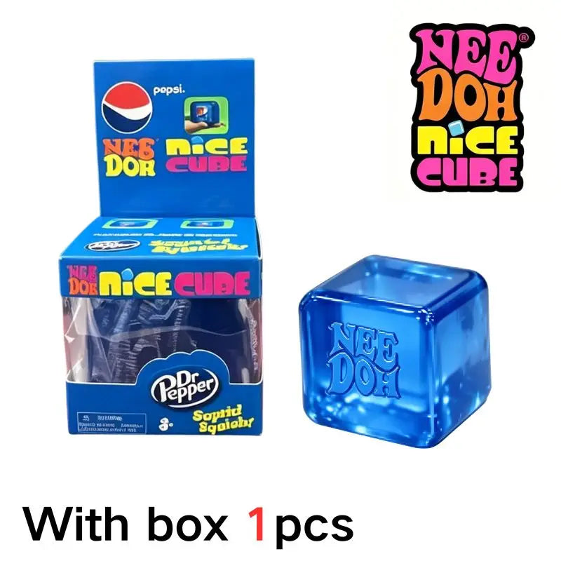 Nee Doh Nice Cube Sensory Stress Reliever Fidget Tool for Anxiety & Focus Desk Sensory Cube for Adults & Kids