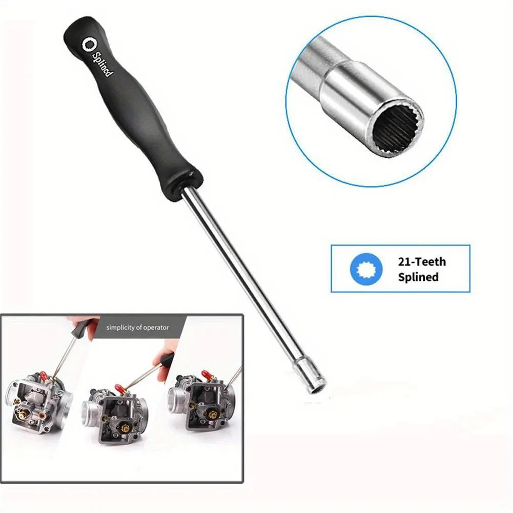 2Pcs 21-Teeth Splined + A-Circle Carburetor Adjustment Tool Screwdriver Kit For For Sears For Craftsman For Poulan