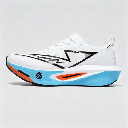 Men's Carbon Plate Breathable Mesh Running Shoes, Women's Marathon Shock-Absorbing and Anti Slip Chunta Sports Shoes