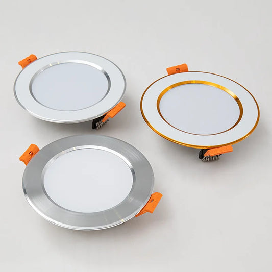 Oprawa LED Downlight 10 SZTUK Ściemnialna 220V 3-kolorowe ściemnianie oprawy LED downlight 5W 7W 9W 12W 15W Wpuszczana lampa LED sufitowa downlight