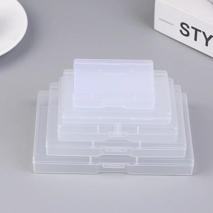 Transparent Plastic Box Rectangular Translucent Packing Box Storage Organizer Case Dustproof Durable Strong Jewelry Container